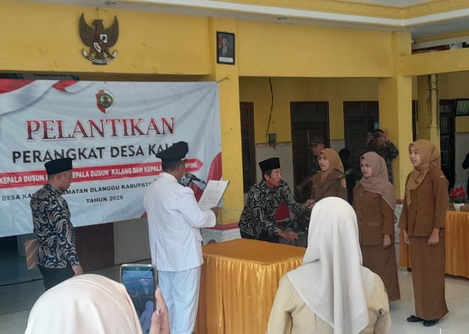 Kuatkan Pelayanan, Kades Kalen Lantik 3 Perangkat Desa Baru Tahun 2026