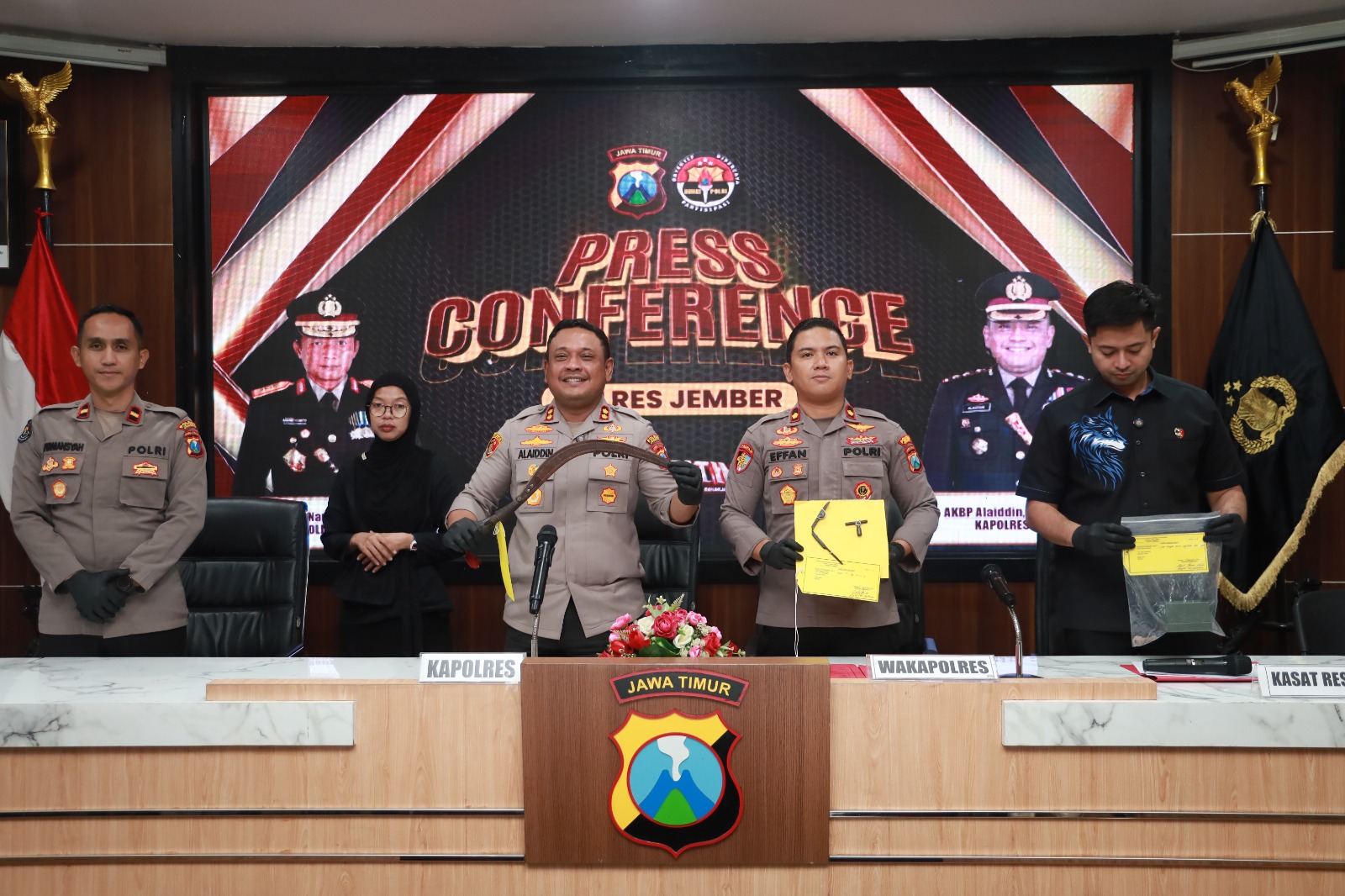 Polres Jember Tuntaskan 60 Perkara dalam 2 Bulan, Amankan Sejumlah Tersangka
