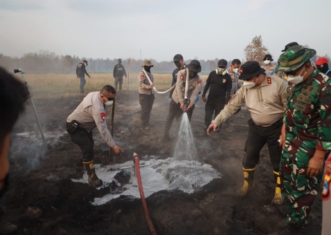 Polri Bersama Tim Gabungan Gunakan Cara Baru Hadapi Karhutla Gambut