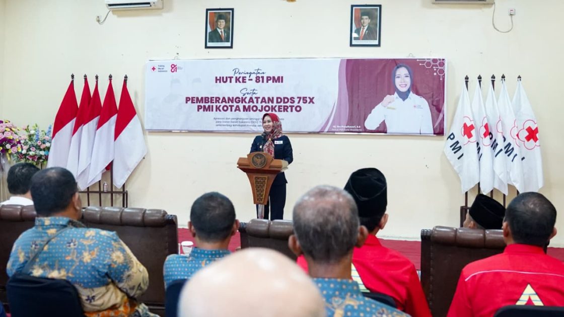 Peringatan HUT ke-81 PMI, Pemkot Mojokerto Apresiasi 23 Pendonor Darah Sukarela 75 Kali