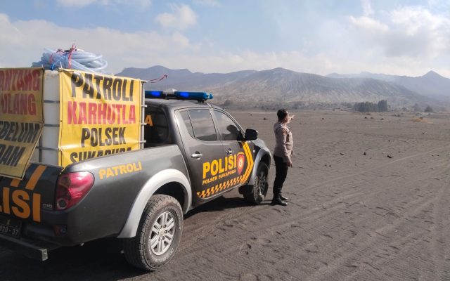 Cegah Karhutla, Polres Probolinggo Intensifkan Patroli di Kawasan Wisata Gunung Bromo