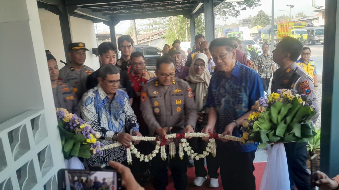 Polres Mojokerto Buka Kenanten Police Station, Pos Terpadu untuk Urai Kemacetan di Kawasan Industri
