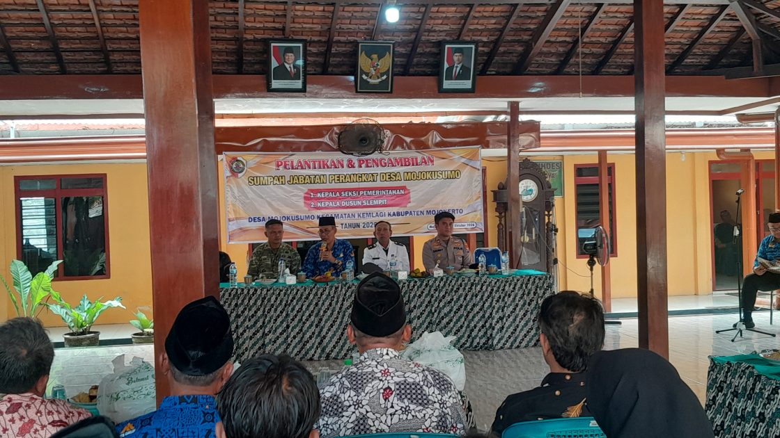 Lantik Dua Perangkat Baru, Pemdes Mojokusumo Perkuat Pelayanan