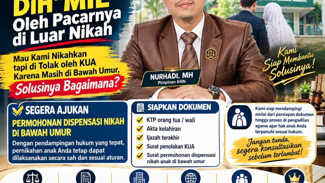 CAK, ANAK KAMI HAMIL DI LUAR NIKAH, MAU DINIKAHKAN TAPI DITOLAK KUA KARENA MASIH DI BAWAH UMUR. SOLUSINYA APA?