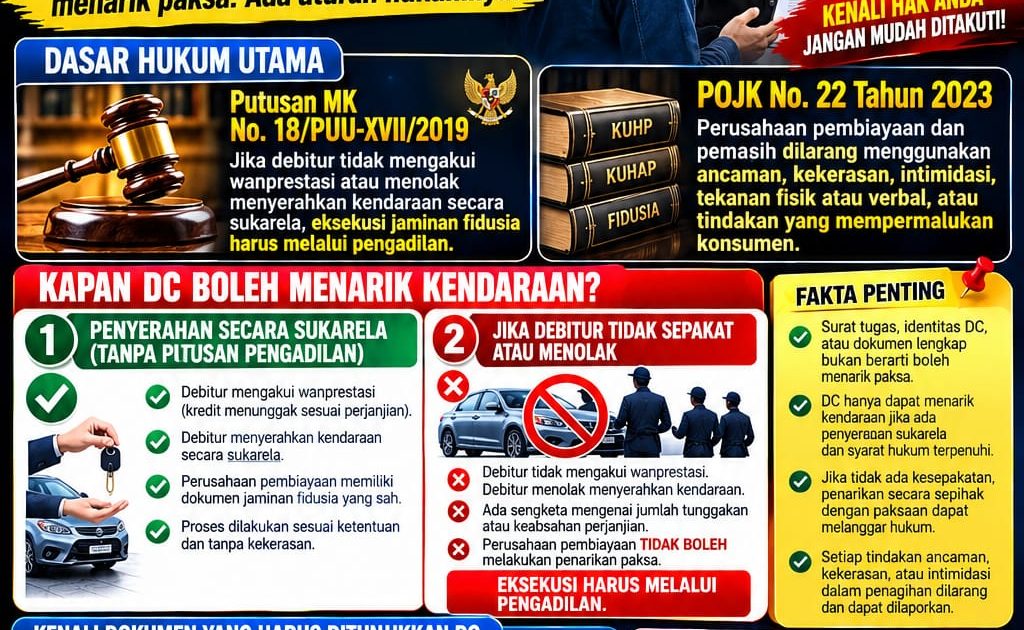 DEBT COLLECTOR BOLEH TARIK KENDARAAN? TIDAK SEMUDAH ITU!