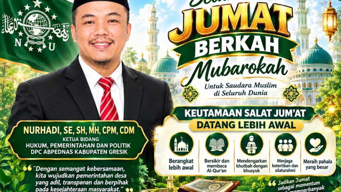 JUMAT BERKAH MUBAROKAH: RAIH KEUTAMAAN SALAT JUMAT DENGAN DATANG LEBIH AWAL