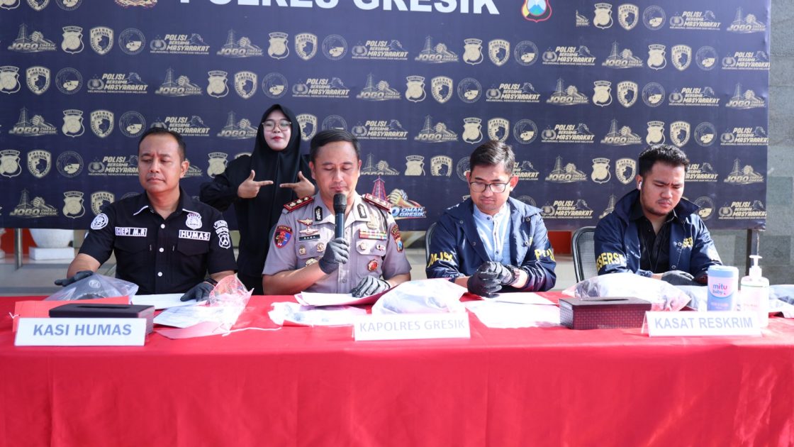 Polres Gresik Amankan 11 Tersangka Curanmor, Empat Motor Dikembalikan ke Korban