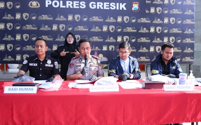 Polres Gresik Amankan 11 Tersangka Curanmor, Empat Motor Dikembalikan ke Korban